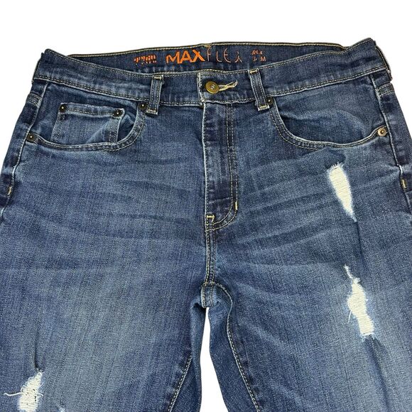 Urban Pipeline Jeans Max Flex Mens 32x34 Slim Fit Distressed Straight Leg Y2K - Picture 4 of 9